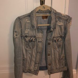 American Eagle ripped jean jacket